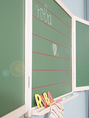 Lavagna tripla 3 lati gesso + 2 magnetiche per bambini – ROBA