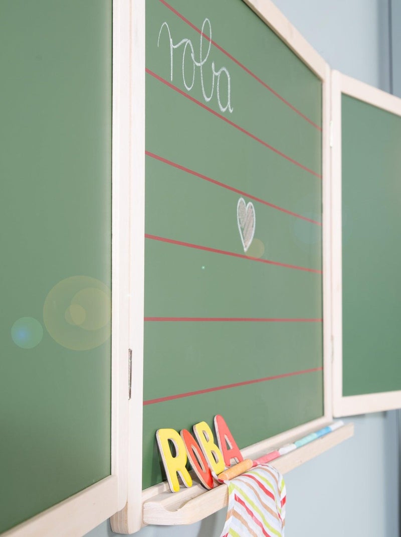 Lavagna tripla 3 lati gesso + 2 magnetiche per bambini – ROBA N/D - Kiabi