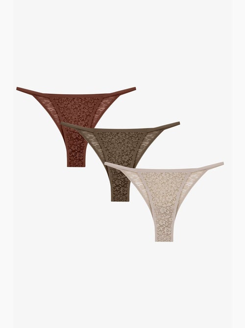 Leaf slip brasiliano in pizzo penti - Kiabi Leaf slip brasiliano in pizzo penti - Kiabi