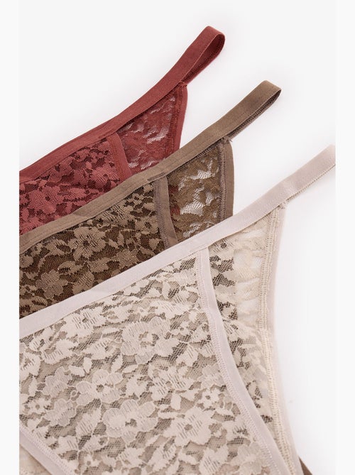 Leaf slip brasiliano in pizzo penti - Kiabi Leaf slip brasiliano in pizzo penti - Kiabi