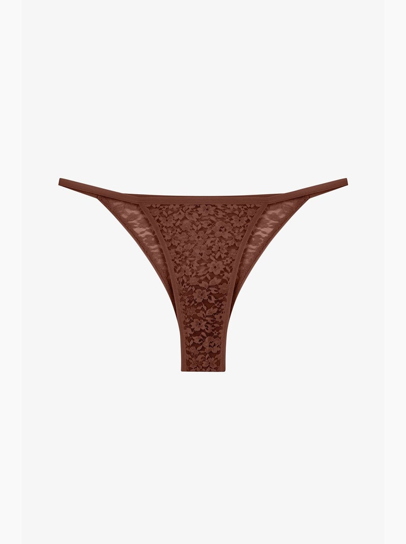 Leaf slip brasiliano in pizzo penti Rosso - Kiabi
