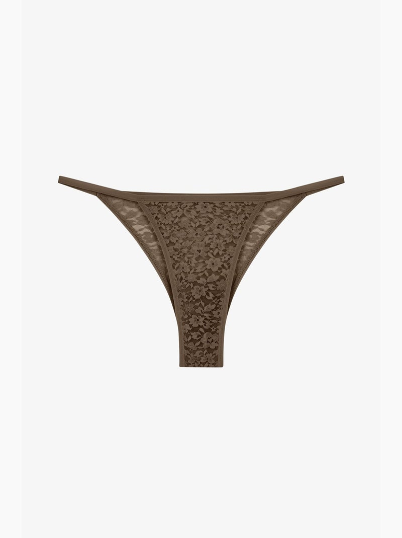 Leaf slip brasiliano in pizzo penti Rosso - Kiabi