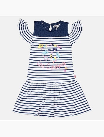 Lee cooper - abito a righe stampato, senza maniche, con spalle scoperte