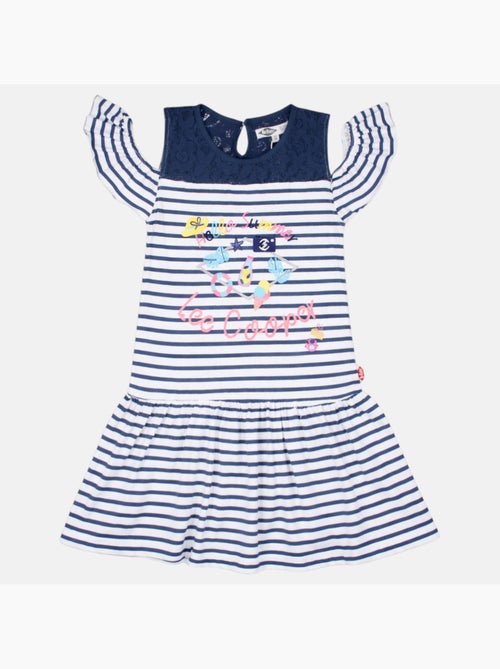 Lee cooper - abito a righe stampato, senza maniche, con spalle scoperte - Kiabi