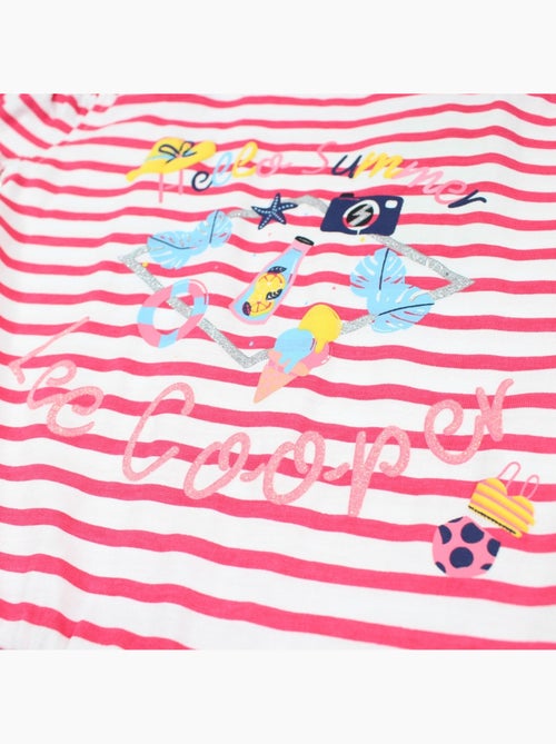 Lee cooper - abito a righe stampato, senza maniche, con spalle scoperte - Kiabi