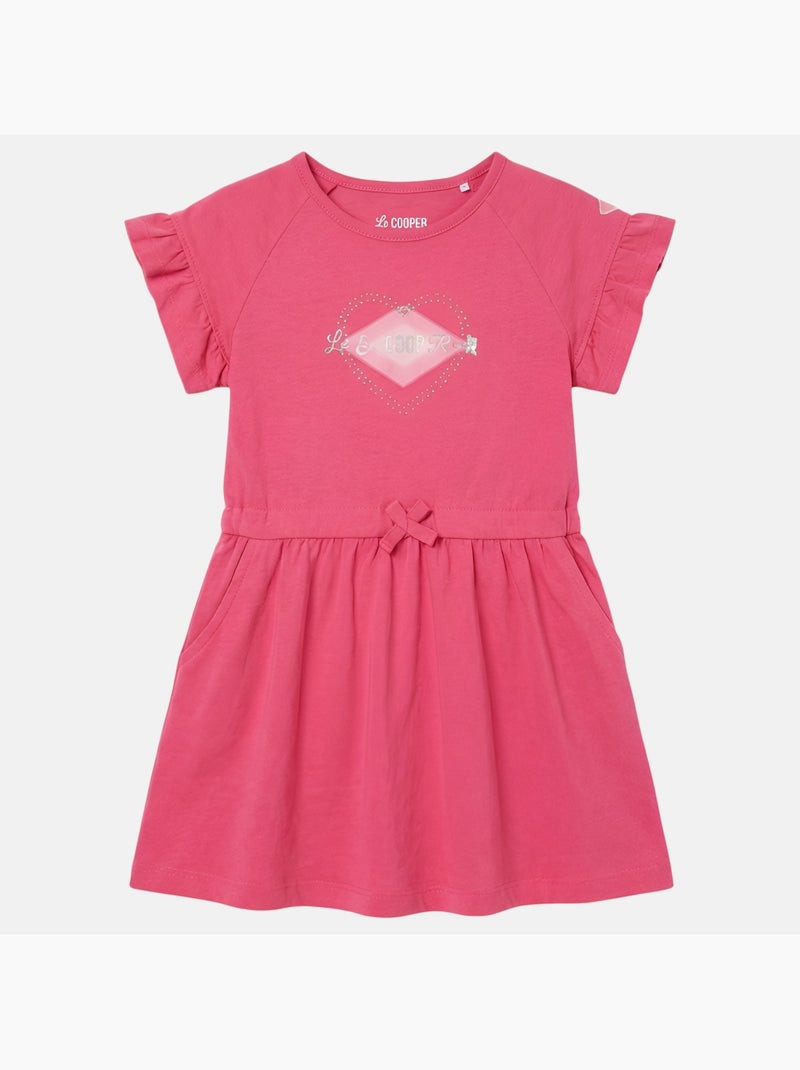 Lee Cooper - Abito bambina a maniche corte Rosa fucsia - Kiabi