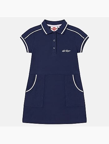 Lee Cooper - Abito bambina stile polo a maniche corte
