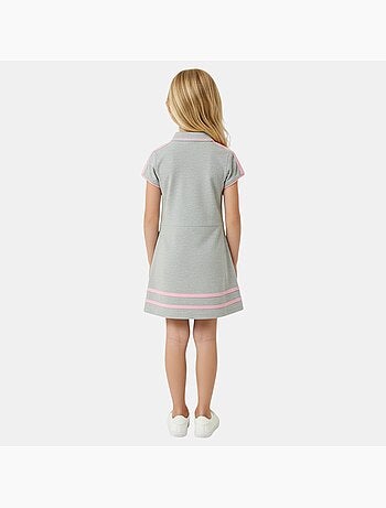 Lee Cooper - Abito bambina stile polo a maniche corte