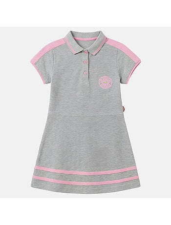 Lee Cooper - Abito bambina stile polo a maniche corte