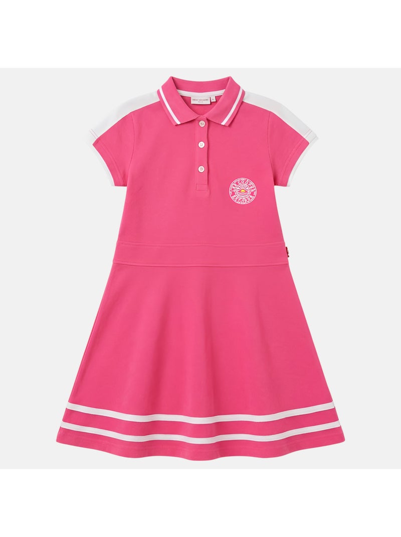 Lee Cooper - Abito bambina stile polo a maniche corte Rosa fucsia - Kiabi