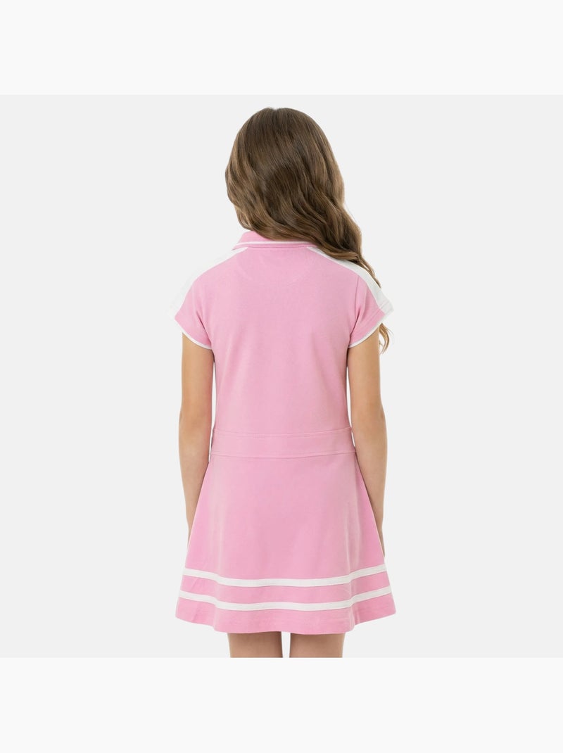 Lee Cooper - Abito bambina stile polo a maniche corte Rosa - Kiabi