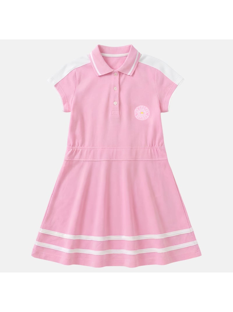 Lee Cooper - Abito bambina stile polo a maniche corte Rosa - Kiabi