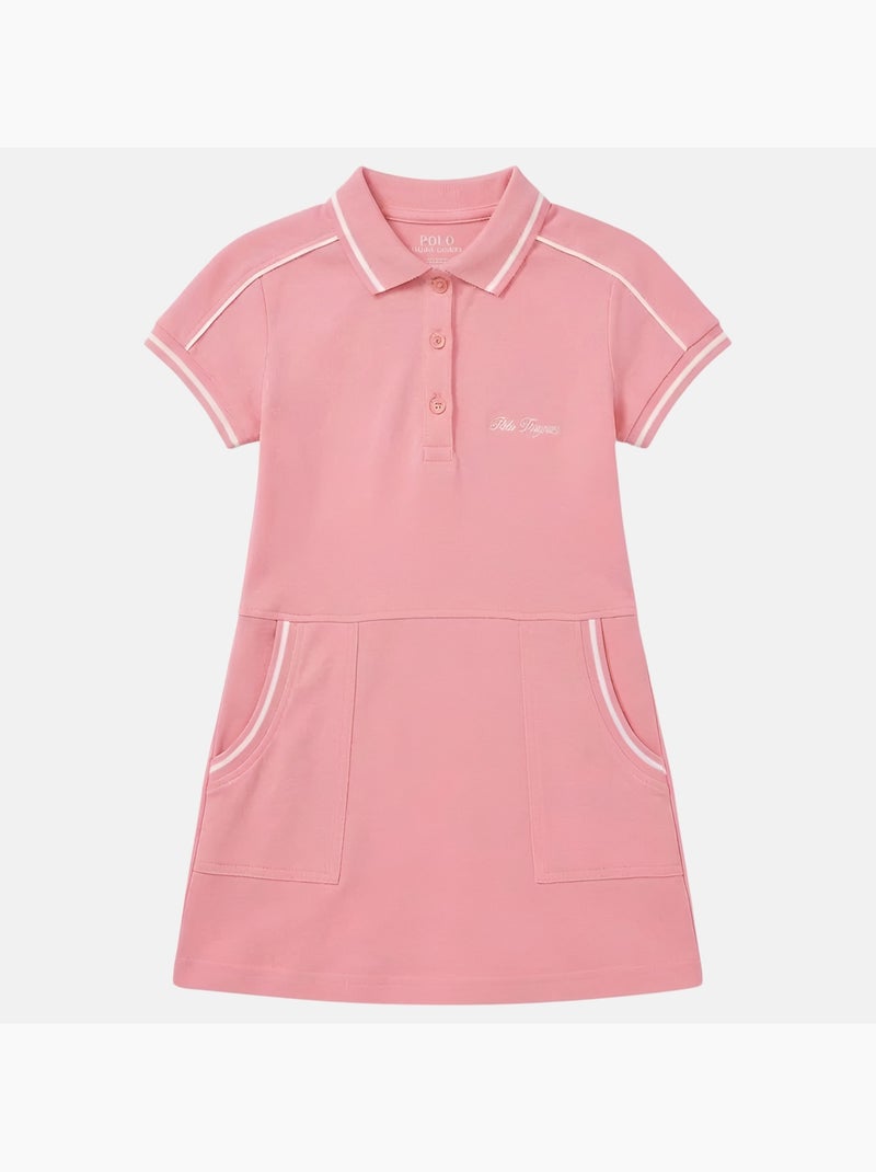 Lee Cooper - Abito bambina stile polo a maniche corte Rosa - Kiabi