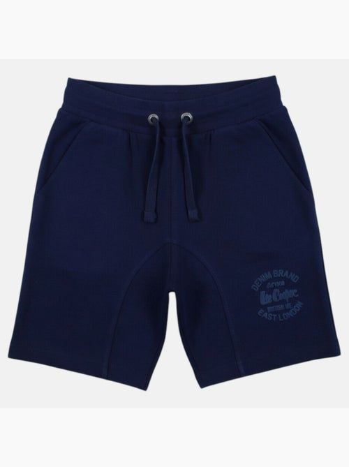 Lee cooper - bermuda in felpa con coulisse in vita, logo stampato - Kiabi