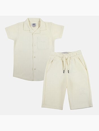 Lee Cooper - Camicia a maniche corte e pantaloncini abbinati