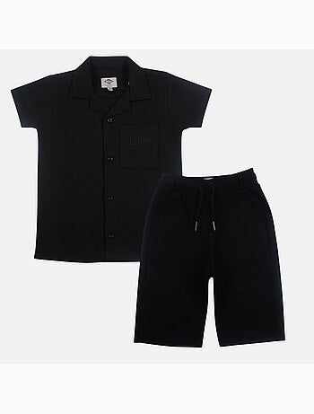 Lee Cooper - Camicia a maniche corte e pantaloncini abbinati