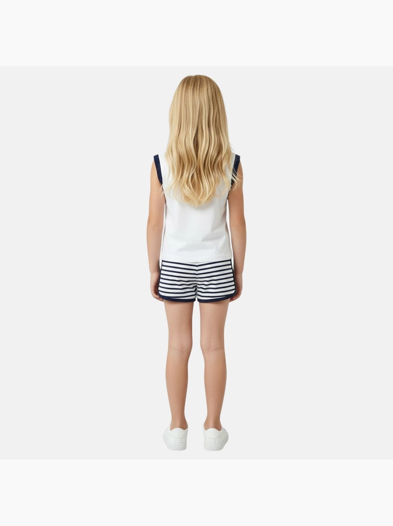 Lee Cooper - Completo bambina composto da canotta e pantaloncino Bianco - Kiabi