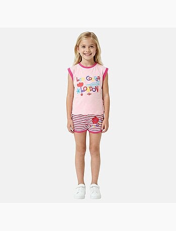 Lee Cooper - Completo bambina composto da canotta e pantaloncino