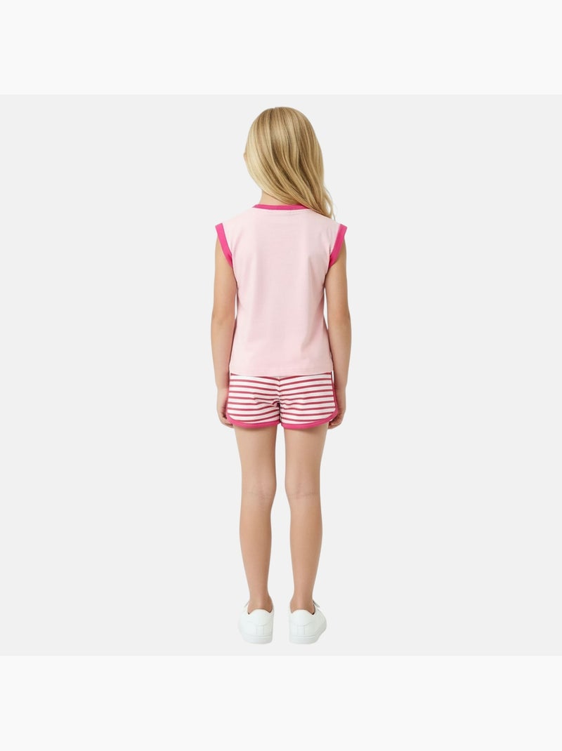 Lee Cooper - Completo bambina composto da canotta e pantaloncino Rosa - Kiabi