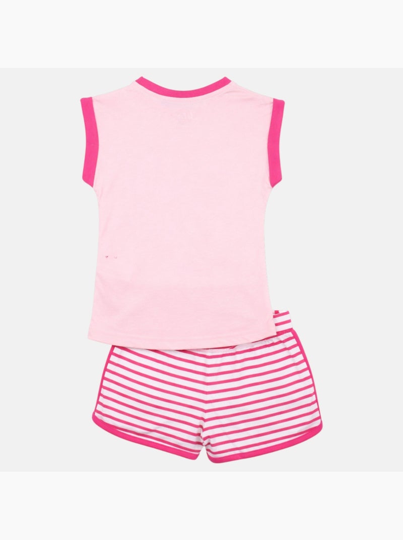 Lee Cooper - Completo bambina composto da canotta e pantaloncino Rosa - Kiabi