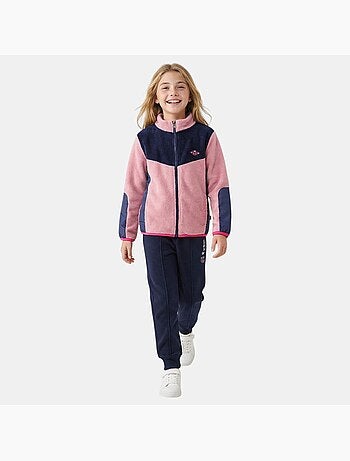 Lee Cooper - Completo bambina composto da giacca con zip e pantaloni jogging