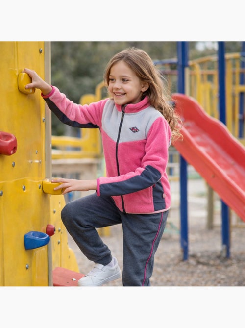 Lee Cooper - Completo bambina composto da giacca con zip e pantaloni jogging - Kiabi Lee Cooper - Completo bambina composto da giacca con zip e pantaloni jogging - Kiabi