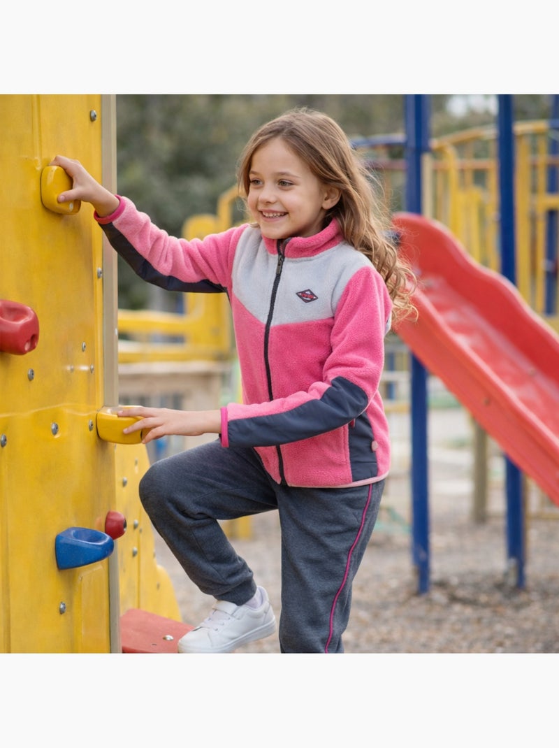 Lee Cooper - Completo bambina composto da giacca con zip e pantaloni jogging Grigio - Kiabi
