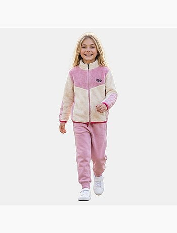 Lee Cooper - Completo bambina composto da giacca con zip e pantaloni jogging