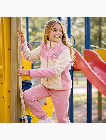 Lee Cooper - Completo bambina composto da giacca con zip e pantaloni jogging
