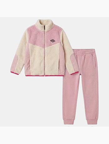Lee Cooper - Completo bambina composto da giacca con zip e pantaloni jogging