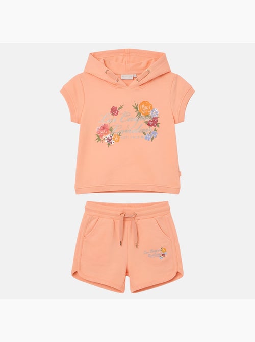 Lee Cooper - Completo bambina maglietta a maniche corte con cappuccio e pantaloncini - Kiabi