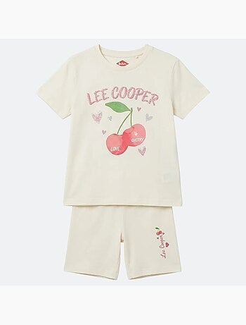 Lee Cooper - Completo bambina maglietta a maniche corte e bermuda