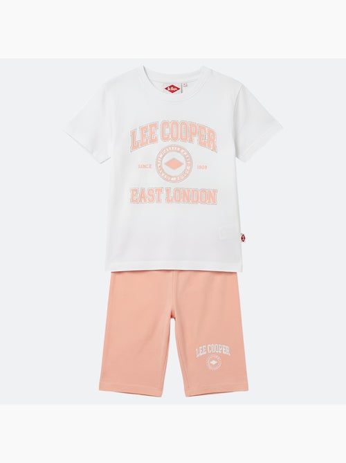 Lee Cooper - Completo bambina maglietta a maniche corte e bermuda - Kiabi
