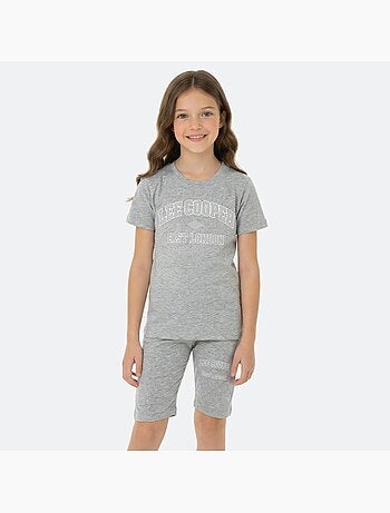 Lee Cooper - Completo bambina maglietta a maniche corte e bermuda