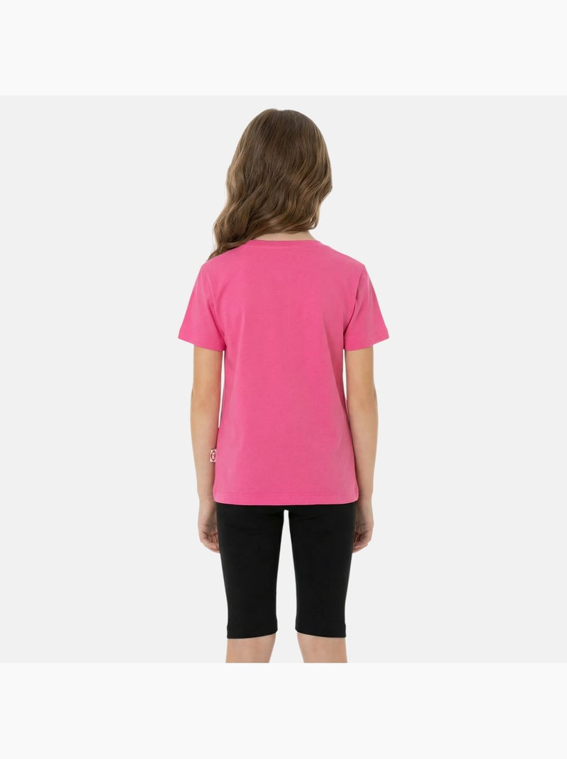 Lee Cooper - Completo bambina maglietta a maniche corte e bermuda Rosa fucsia - Kiabi