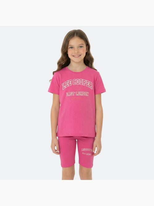Lee Cooper - Completo bambina maglietta a maniche corte e bermuda - Kiabi