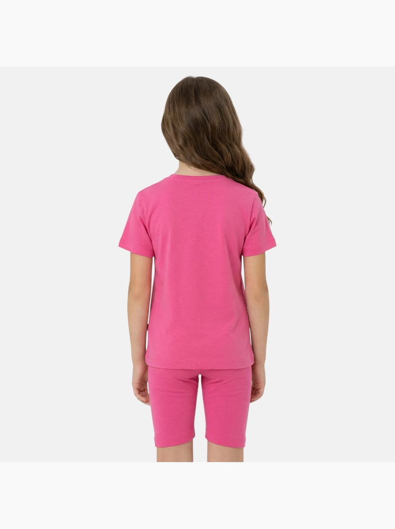 Lee Cooper - Completo bambina maglietta a maniche corte e bermuda Rosa - Kiabi