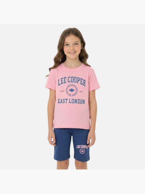 Lee Cooper - Completo bambina maglietta a maniche corte e bermuda - Kiabi
