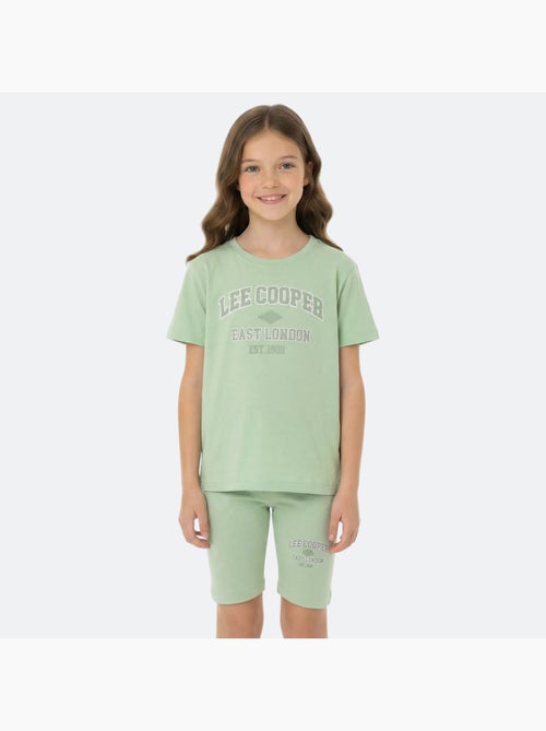 Lee Cooper - Completo bambina maglietta a maniche corte e bermuda - Kiabi