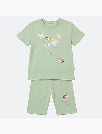 Lee Cooper - Completo bambina maglietta a maniche corte e bermuda