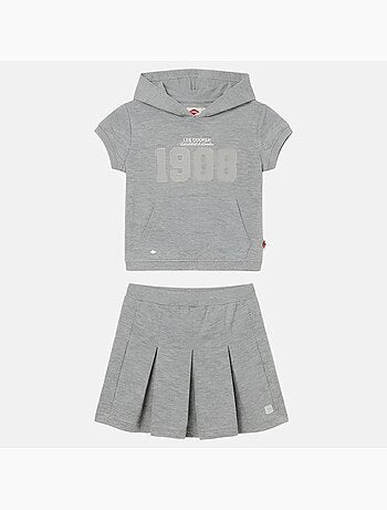 Lee Cooper - Completo bambina maglietta a maniche corte e gonna