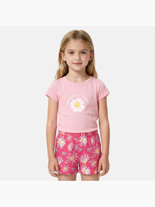 Lee Cooper - Completo bambina maglietta a maniche corte e pantaloncini - Kiabi