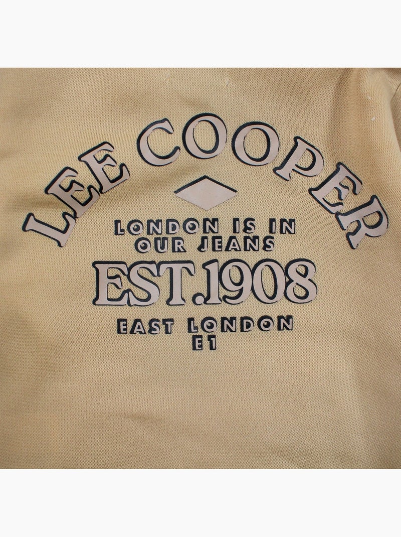 Lee Cooper - Completo bambino composto da felpa con cappuccio e pantaloni Beige - Kiabi