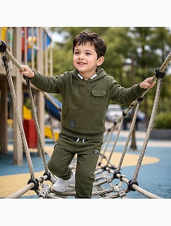 Lee Cooper - Completo bambino composto da felpa con cappuccio e pantaloni