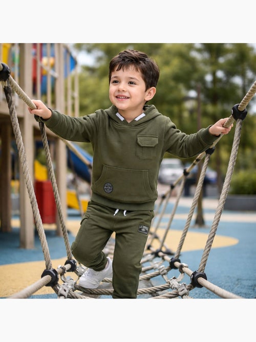 Lee Cooper - Completo bambino composto da felpa con cappuccio e pantaloni - Kiabi