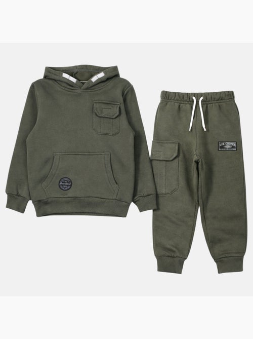 Lee Cooper - Completo bambino composto da felpa con cappuccio e pantaloni - Kiabi