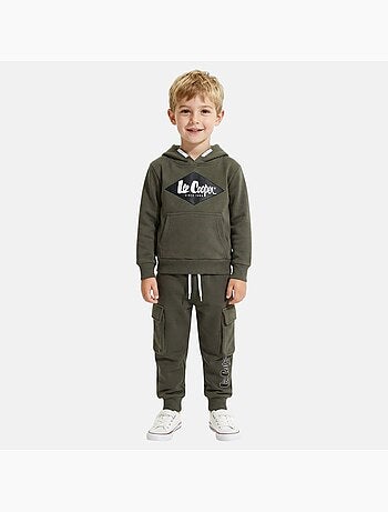 Lee Cooper - Completo bambino composto da felpa con cappuccio e pantaloni