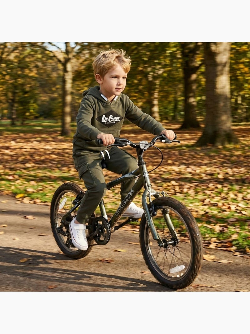 Lee Cooper - Completo bambino composto da felpa con cappuccio e pantaloni Cachi - Kiabi