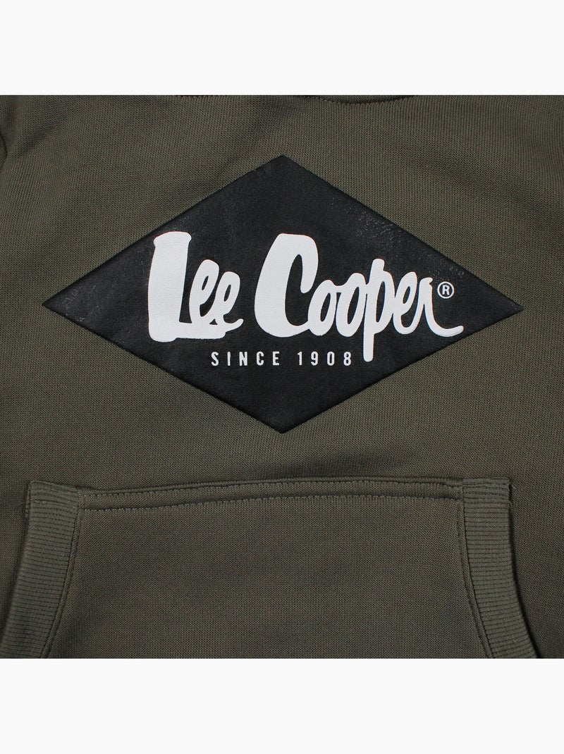 Lee Cooper - Completo bambino composto da felpa con cappuccio e pantaloni Cachi - Kiabi