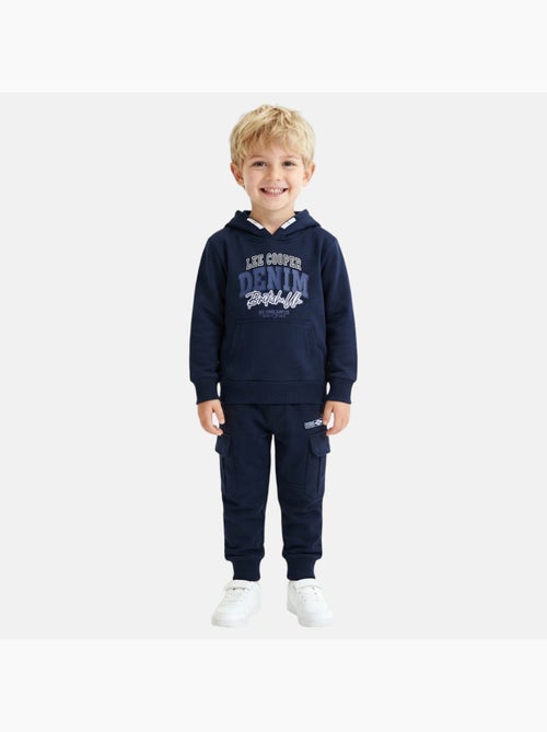 Lee Cooper - Completo bambino composto da felpa con cappuccio e pantaloni cargo - Kiabi